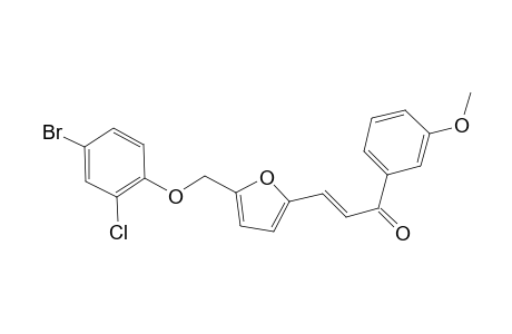 (2E)-3-{5-[(4-bromo-2-chlorophenoxy)methyl]-2-furyl}-1-(3-methoxyphenyl)-2-propen-1-one