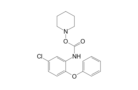 5-chloro-2-phenoxycarbanilic acid, O-piperidino derivative