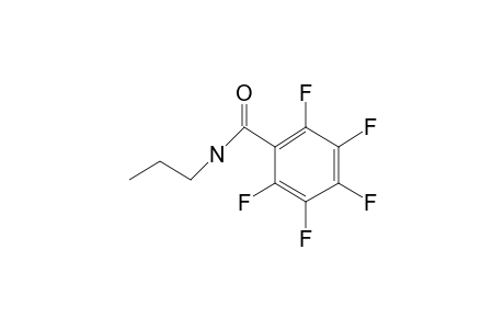 Pentafluorobenzenecarboxamide, N-propyl