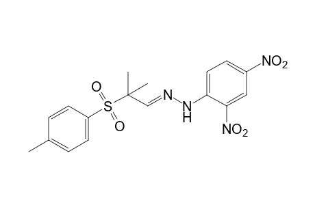 2-methyl-2-(p-tolylsulfonyl)propanal, 2,4-dinitrophenylhydrazone