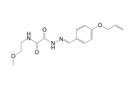 2-{(2E)-2-[4-(allyloxy)benzylidene]hydrazino}-N-(2-methoxyethyl)-2-oxoacetamide