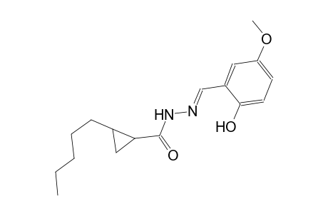 N'-[(E)-(2-Hydroxy-5-methoxyphenyl)methylidene]-2-pentylcyclopropanecarbohydrazide