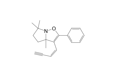 (Z)-3a,4,5,6-Tetrahydro-3a,6,6-trimethyl-3-(but-1'-en-3'-ynyl)-2-phenylpyrrolo[1,2-b]isoxazole