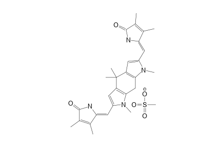 2,3,17,18,22,23-HEXAMETHYL-8,12-ISOPROPYLIDENE-21H-BILINE-1,19-DION-10-ENIUM-METHANESULFONATE