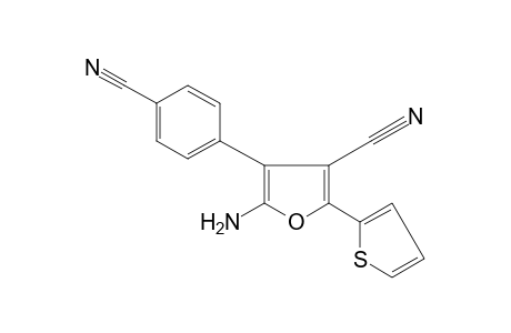 5-amino-4-(p-cyanophenyl)-2-(2-thienyl)-3-furonitrile