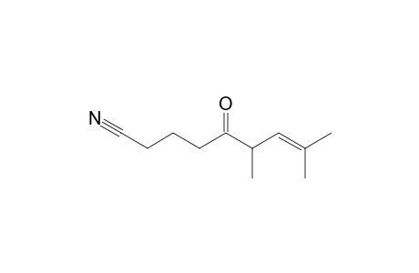 6,8-Dimethyl-5-oxonon-7-en-1-nitrile