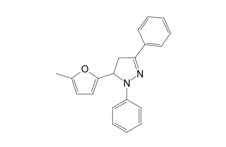 3-(5-Methyl-2-furanyl)-2,5-diphenyl-3,4-dihydropyrazole