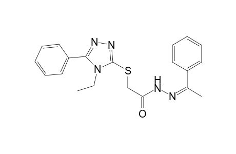 acetic acid, [(4-ethyl-5-phenyl-4H-1,2,4-triazol-3-yl)thio]-, 2-[(Z)-1-phenylethylidene]hydrazide