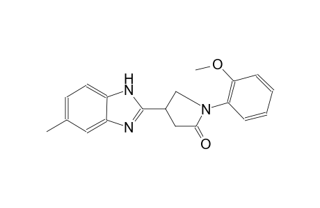 2-pyrrolidinone, 1-(2-methoxyphenyl)-4-(5-methyl-1H-benzimidazol-2-yl)-