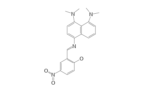 4,5-BIS-(DIMETHYLAMINO)-1-[(2'-HYDROXY-5'-NITROBENZYLIDENE)-AMINO]-NAPHTHALENE