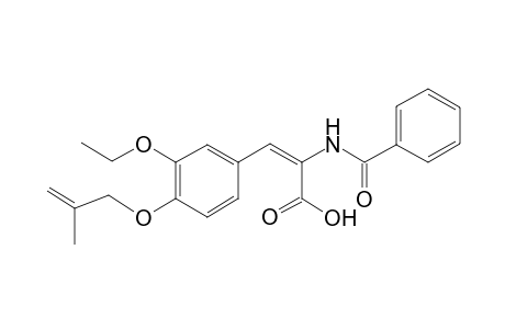 (2E)-2-(benzoylamino)-3-{3-ethoxy-4-[(2-methyl-2-propenyl)oxy]phenyl}-2-propenoic acid