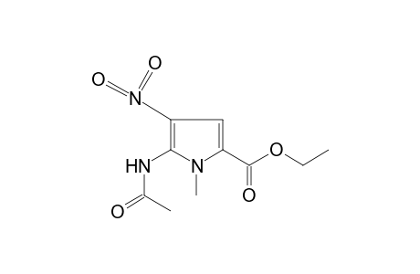 5-ACETYLAMINO-1-METHYL-4-NITROPYRROL-2-CARBONSAEURE-ETHYLESTER