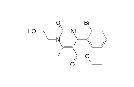 6-(2-bromophenyl)-3-(2-hydroxyethyl)-2-keto-4-methyl-1,6-dihydropyrimidine-5-carboxylic acid ethyl ester