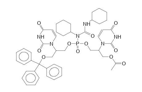 O-(2-URACILO-3-TRITYLOXYPROPYL)-O-(2-URACILO-3-ACETOXYPROPYL)-N-(CYCLOHEXYLAMINOCARBONYL)-N-CYCLOHEXYLAMIDOPHOSPHATE (DIASTEREOMER MIXTURE)