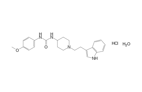 1-{1-[2-(indol-3-yl)ethyl]-4-piperidyl}-3-(p-methoxyphenyl)urea, monohydrochloride, hydrate