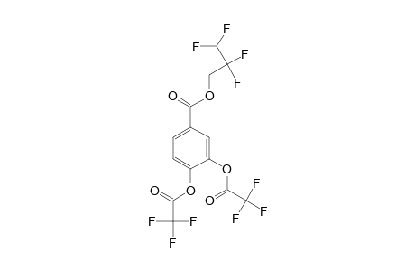 3,4-Dihydroxybenzoic acid, o,o'-bis(trifluoroacetyl)-, 2,2,3,3-tetrafluoro-1-propyl ester