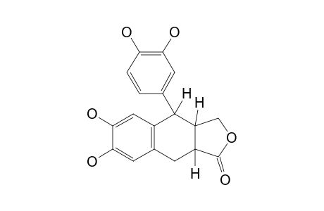 6,7-dihydroxy-4-(3,4-dihydroxyphenyl)-3a,4,9,9a-tetrahydronaphtho[2,3-c]furan-1(3H)-one