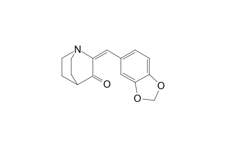 1-azabicyclo[2.2.2]octan-3-one, 2-(1,3-benzodioxol-5-ylmethylene)-, (2E)-