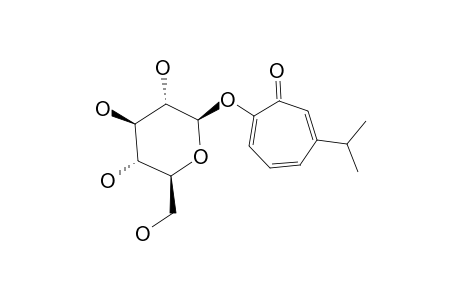 CUPRESSOTROPOLONE-A;6-ISOPROPYLTROPOLONE-BETA-GLUCOPYRANOSIDE
