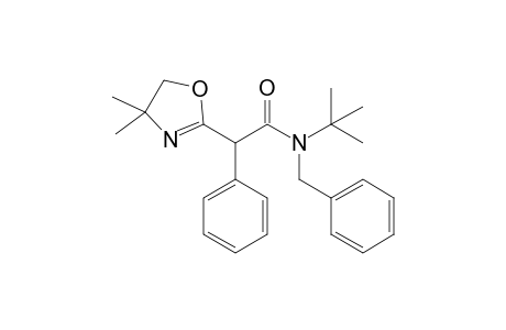 N-Benzyl-N-t-butyl-2-(4,5-dihydro-4,4-dimethyloxazol-2-yl)-2-phenylethanamide