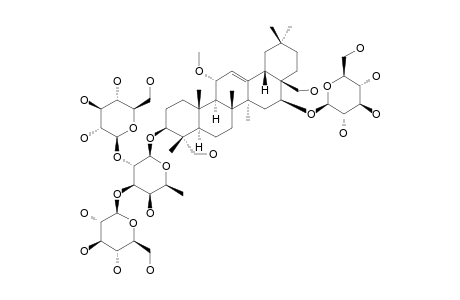 #8;PLEUROSAPONIN-H;3-O-BETA-D-GLUCOPYRANOSYL-(1->2)-BETA-D-GLUCOPYRANOSYL-(1->3)-BETA-D-FUCOPYRANOSYL-16-O-BETA-D-GLUCOPYRANOSYL-11-ALPHA-METHOXYL-3-BETA,16-BE