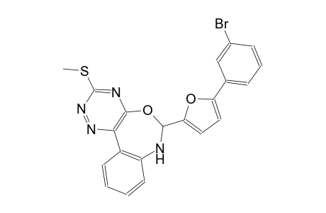 6-[5-(3-bromophenyl)-2-furyl]-6,7-dihydro[1,2,4]triazino[5,6-d][3,1]benzoxazepin-3-yl methyl sulfide