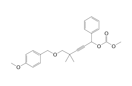 5-(4-Methoxybenzyloxy)-1-methoxycarbonyloxy-4,4-dimethyl-1-phenyl-2-pentyne