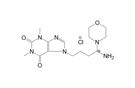 5-(1,3-dimethyl-2,6-dioxo-2,3,6,7-tetrahydro-1H-purin-7-yl)-2-(morpholin-4-yl)pentan-2-ylium chloride