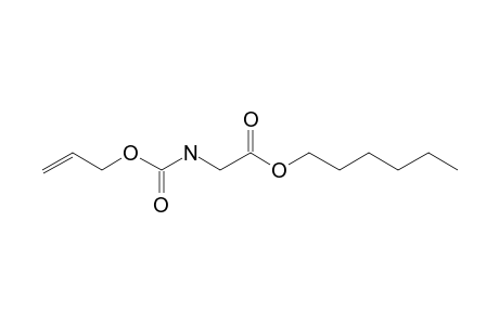 Glycine, N-allyloxycarbonyl-, hexyl ester