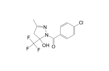 1-(4-chlorobenzoyl)-3-methyl-5-(trifluoromethyl)-4,5-dihydro-1H-pyrazol-5-ol