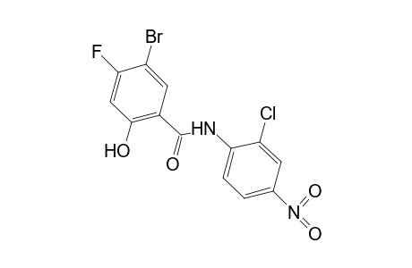 5-Bromo-2'-chloro-4-fluoro-4'-nitrosalicylanilide