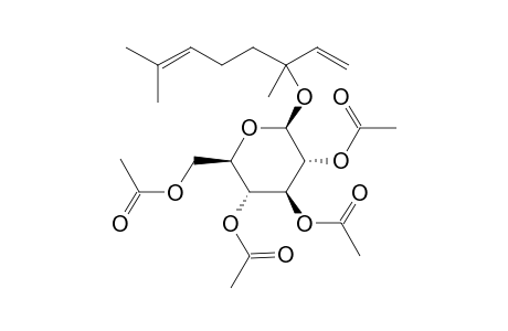 Linaloyl glucoside, tetraacetate