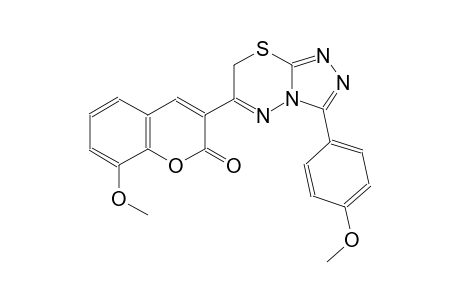 8-methoxy-3-[3-(4-methoxyphenyl)-7H-[1,2,4]triazolo[3,4-b][1,3,4]thiadiazin-6-yl]-2H-chromen-2-one