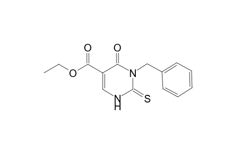 3-Benzyl-4-oxo-1,2,3,4-tetrahydro-2-thioxo-5-pyrimidinecarboxylic acid, ethyl ester