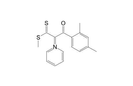 (Z)-1-(2,4-dimethylphenyl)-3-(methylthio)-2-(1-pyridin-1-iumyl)-3-sulfanylidene-1-propen-1-olate