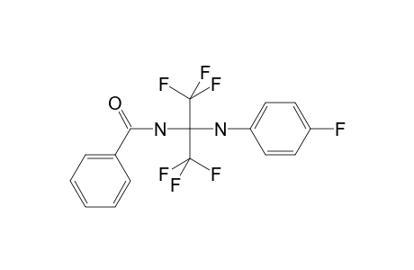 N-{1,1,1,3,3,3-hexafluoro-2-[(4-fluorophenyl)amino]propan-2-yl}benzamide