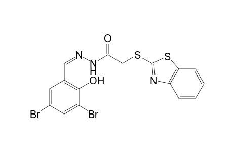 acetic acid, (2-benzothiazolylthio)-, 2-[(Z)-(3,5-dibromo-2-hydroxyphenyl)methylidene]hydrazide