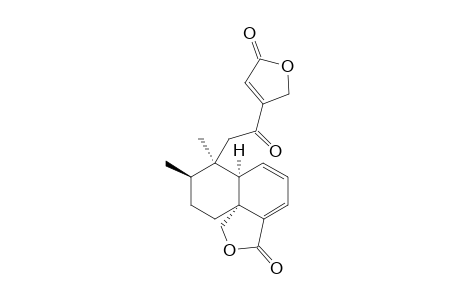 1H-Naphtho[1,8a-c]furan-3(6aH)-one, 7-[2-(2,5-dihydro-5-oxo-3-furanyl)-2-oxoethyl]-7,8,9,10-tetrahydro-7, 8-dimethyl-, [6aR-(6a.alpha.,7.alpha.,8.beta.,10aR*)]-