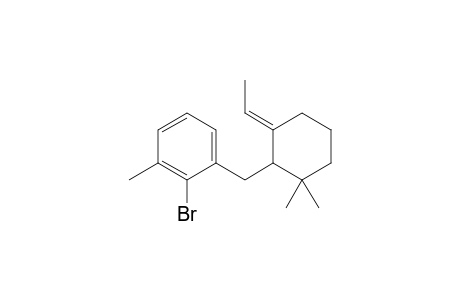 2-Bromo-1-(6-ethylidene-2,2-dimethylcyclohexylmethyl)-3-methylbenzene