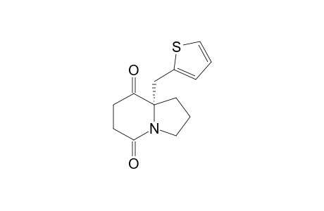 (S)-8a-(thiophen-2-ylmethyl)hexahydroindolizine-5,8-dione