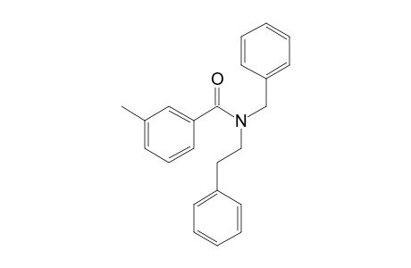 Benzamide, 3-methyl-N-benzyl-N-phenethyl-