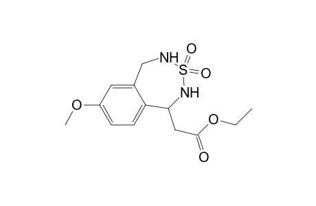 3,2,4-Benzothiadiazepine-1-acetic acid, 1,2,4,5-tetrahydro-7-methoxy-, ethyl ester, 3,3-dioxide