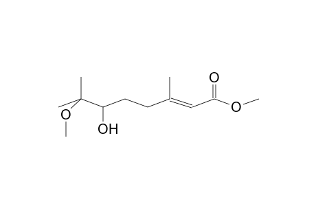 6-Hydroxy-7-methoxy-3,7-dimethyl-2-octenoic acid, methyl ester