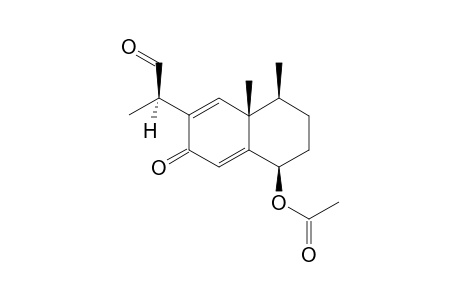1-BETA-ACETOXY-(11R)-8-OXO-EREMOPHIL-6,9-DIEN-12-AL