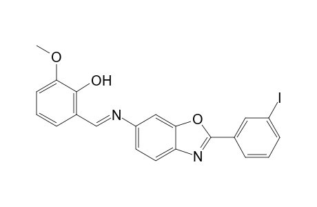 2-(3-Iodophenyl)-6-(3-methoxysalicylideneamino)benzoxazole