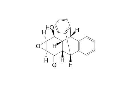 (+-)-(1a.alpha.,2a.beta.,3.beta.,8.beta.,8a.beta.,9.beta.,9a.alpha.)-2a,3,8,8a,9,9a-hexahydro-9-hydroxy-3,8[1',2']-benzonoanthra[2,3-b]oxiren-2(1aH)-one