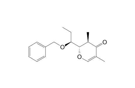 (2S*,1'S*,3R*)-2-((1'-Benzyloxy)propyl)-3,5-dimethyl-2,3-dihydro-4H-pyran-4-one