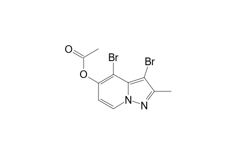 5-ACETOXY-3,4-DIBROMO-2-METHYLPYRAZOLO-[1,5-A]-PYRIDINE