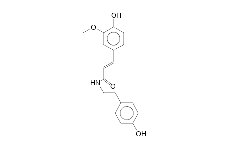 (E)-3-(4-hydroxy-3-methoxyphenyl)-N-[2-(4-hydroxyphenyl)ethyl]-2-propenamide