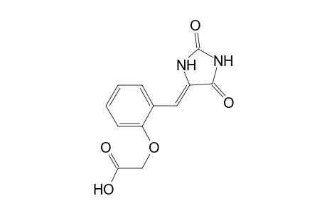 {2-[(Z)-(2,5-dioxo-4-imidazolidinylidene)methyl]phenoxy}acetic acid